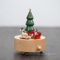 caixa de música de manivela de mão personalizado de Natal mini